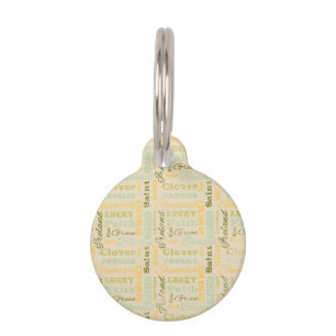 Médaillon Pour Animaux Étiquette d'animal familier du jour de St Patrick