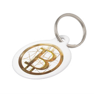 Médaillon Pour Animaux Étiquette de chien de Bitcoin (grande étiquette