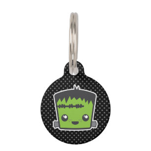 Médaillon Pour Animaux Étiquette de chien de Kawaii Frankenstein
