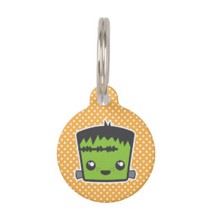 Médaillon Pour Animaux Étiquette de chien de Kawaii Frankenstein