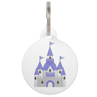 Médaillon Pour Animaux Étiquette de chien du château de Cendrillon