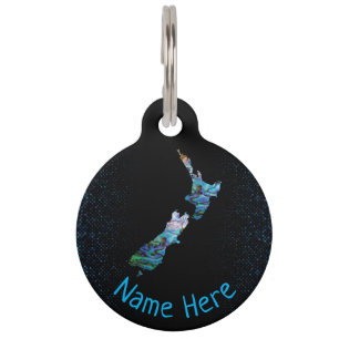 MÉDAILLON POUR ANIMAUX ÉTIQUETTE DE COLLIER PERSONNALISÉE AVEC CARTE DE N