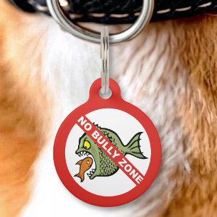 Médaillon Pour Animaux Étiquette de nom d'animal de compagnie No Bully Zo
