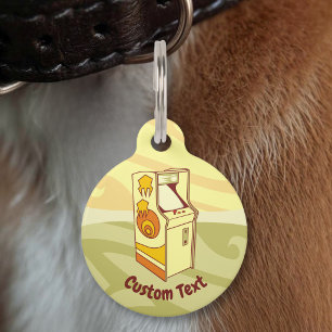 Médaillon Pour Animaux Étiquette de surnom de console de jeu d'arcade hau