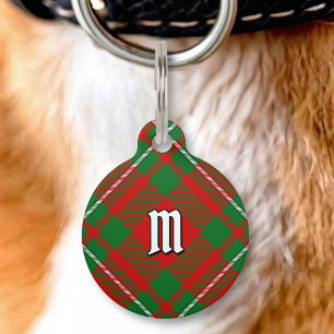 Médaillon Pour Animaux Étiquette d'identification Clan Gregor Tartan