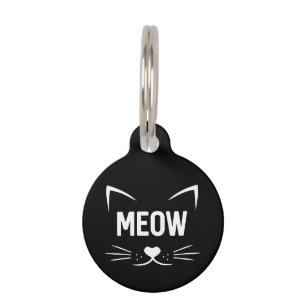 Médaillon Pour Animaux Étiquette d'identification de chat personnalisée a