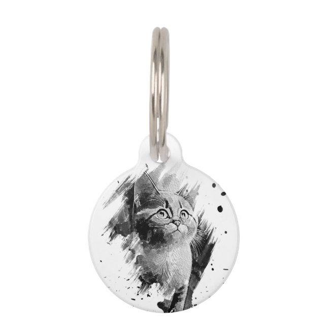 Médaillon Pour Animaux Étiquette d'identification de chien personnalisée  (Devant)