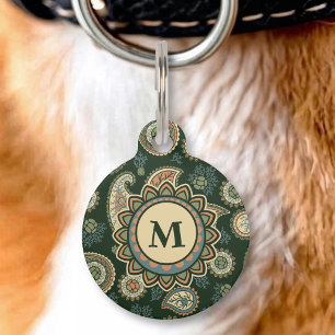 Médaillon Pour Animaux Étiquette d'identification de compagnie avec motif