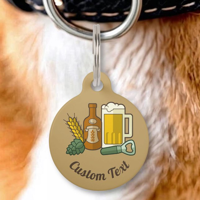 Médaillon Pour Animaux Étiquette d'identification pour les amateurs de bi (Créateur téléchargé)