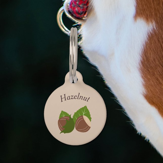 Médaillon Pour Animaux Étiquette pour animaux noisettes (Hazelnuts Pet Tag)