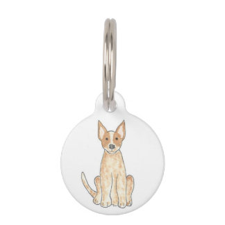 Médaillon Pour Animaux Étiquette rouge d'identification d'animal familier