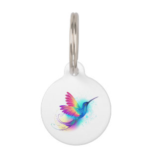 Médaillon Pour Animaux Exotic Rainbow Hummingbird