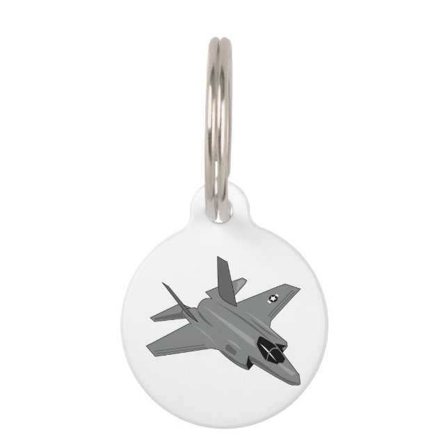 MÉDAILLON POUR ANIMAUX F-35 (Devant)