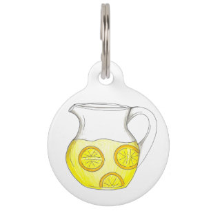 Médaillon Pour Animaux Faire de la citronnelle jaune citron Ade Pitcher C