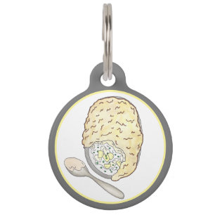 Médaillon Pour Animaux Fisherman's Fish Pie UK British Pub Food Cuisine