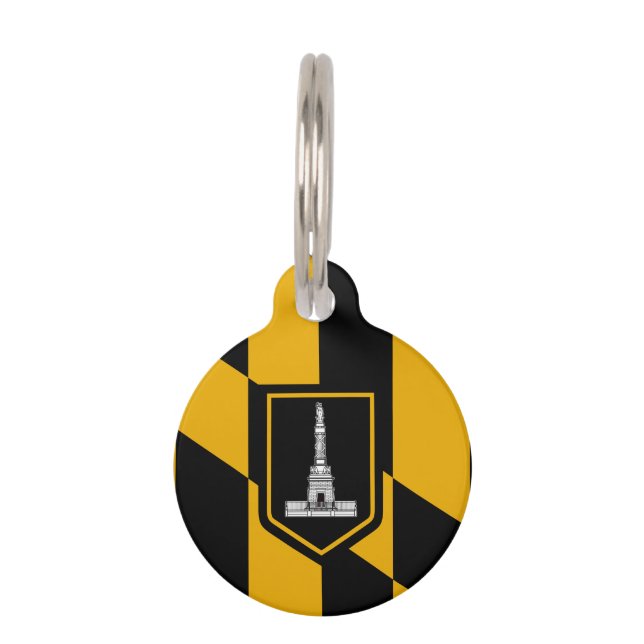 Médaillon Pour Animaux Flag of Baltimore, Maryland (Devant)