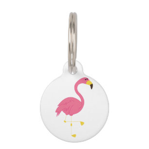Médaillon Pour Animaux Flamant rose rose
