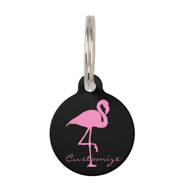 Médaillon Pour Animaux Flamant rose rose Thunder_Cove (Devant)