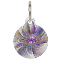 Fleur d'art fractal abstrait énergique et coloré