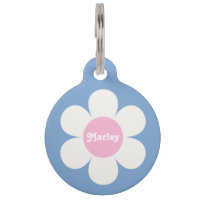 Fleur personnalisée Power Daisy rose et bleu