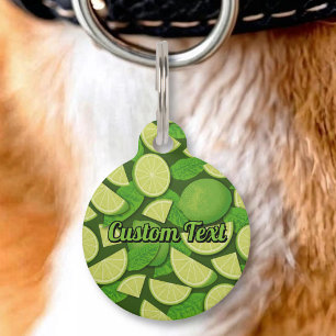 Médaillon Pour Animaux Fond vert citron