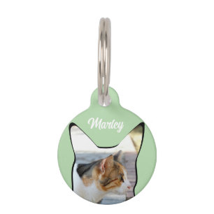 Médaillon Pour Animaux Forme de la photo du chat