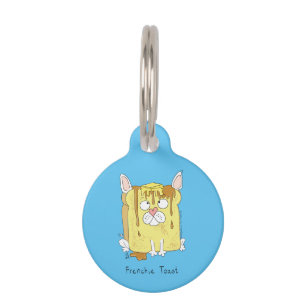Médaillon Pour Animaux French Toast French Bulldog Identificateur Personn