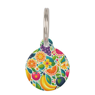 Médaillon Pour Animaux Fruits colorés