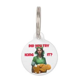 Médaillon Pour Animaux Funny Nurse Icing It Thunder_Cove