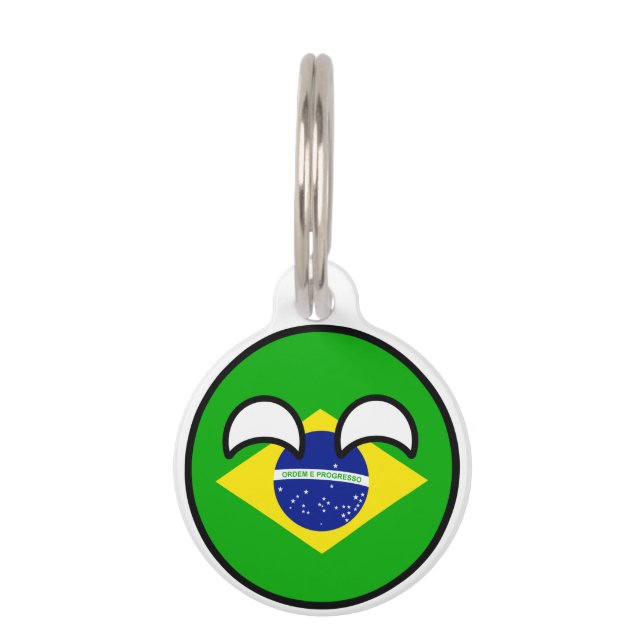Médaillon Pour Animaux Funny Trending Geeky Brazil Camptryball (Devant)