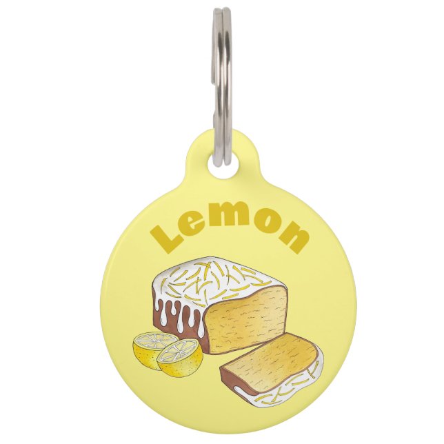 Médaillon Pour Animaux Gâteau citron Pound Pâte de gâteau Cuisine britann (Devant)
