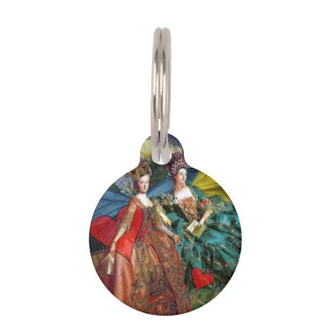 Médaillon Pour Animaux Gemini gothique classique femme papillon Whimsical (Devant)