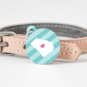 Médaillon Pour Animaux Georgia Heart