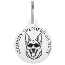 German Shepherd Security ID Tag