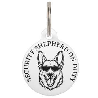 Médaillon Pour Animaux German Shepherd Security ID Tag
