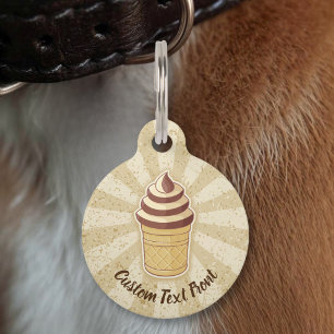 Médaillon Pour Animaux Gobelet de glace à deux parfums