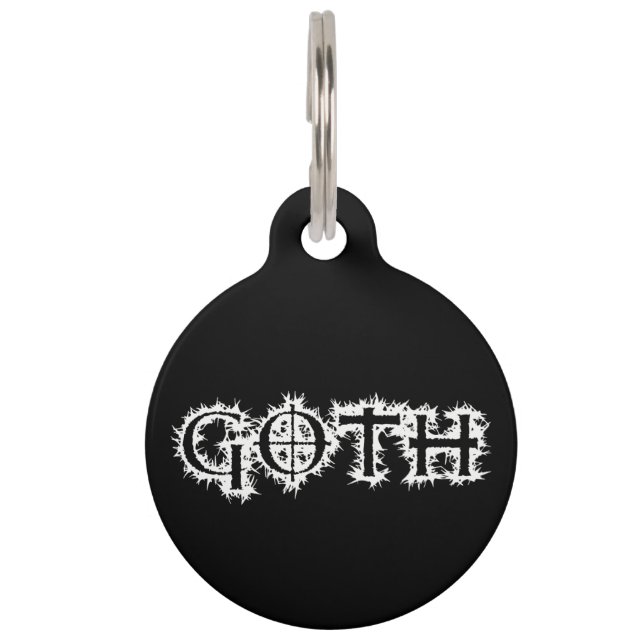 Médaillon Pour Animaux Goth (Devant)