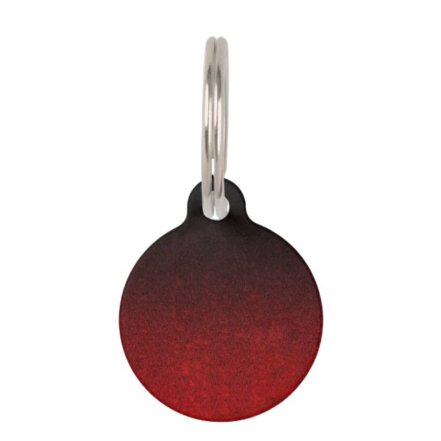 Médaillon Pour Animaux Gradient rouge et noir de Falln de parties (Devant)
