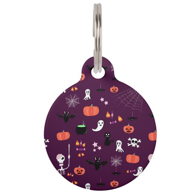 Médaillon Pour Animaux Halloween (Devant)