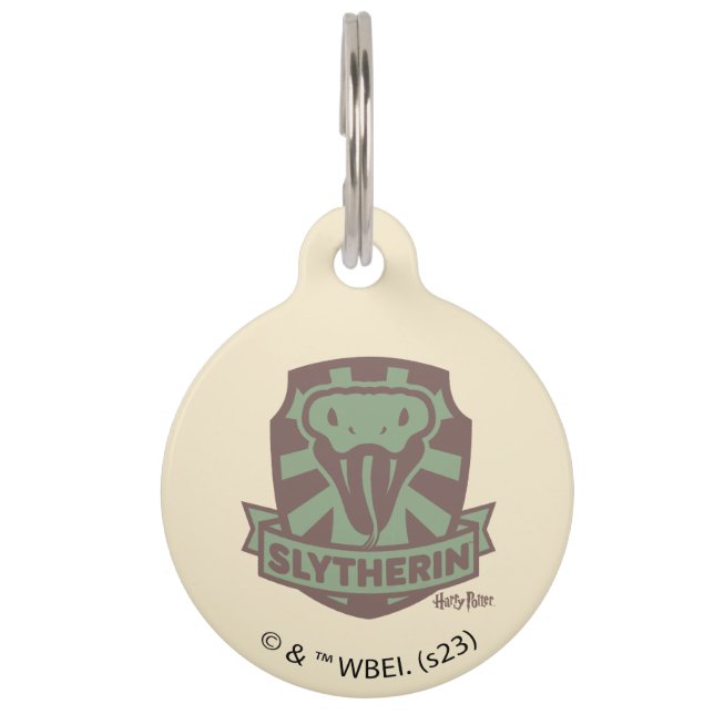 Médaillon Pour Animaux HARRY POTTER™ | Cimetière SLYTHERIN™ Été Magique (Devant)
