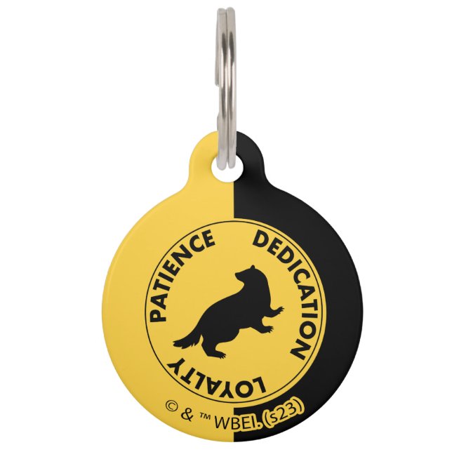 Médaillon Pour Animaux Harry Potter | HUFFLEPUFF™ Caractéristiques graphi (Devant)
