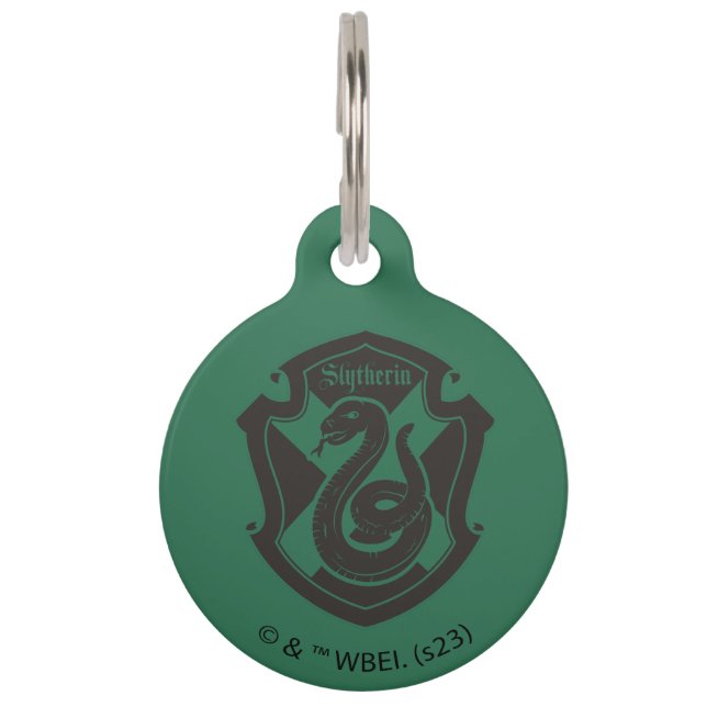 Médaillon Pour Animaux Harry Potter | Slytherin House Pride Crest (Devant)