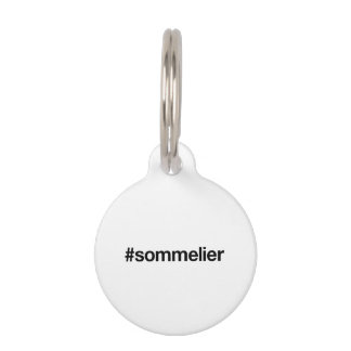 Médaillon Pour Animaux Hashtag SOMMELIER