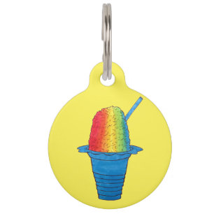 Médaillon Pour Animaux Hawaiian Rainbow Shave Ice Froid Dessert Hawaii