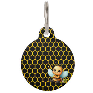 Médaillon Pour Animaux Heureuse Petite Abee