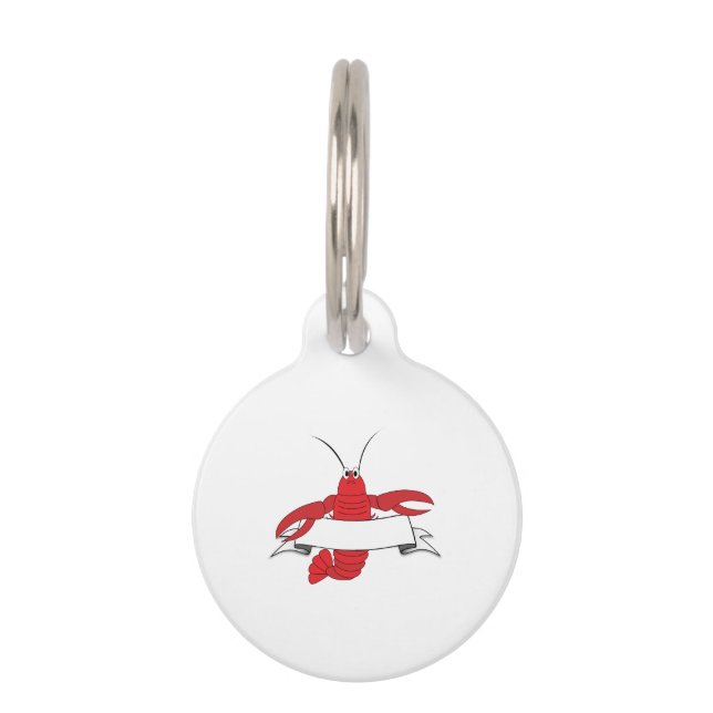 Médaillon Pour Animaux Homard (Devant)