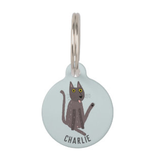 Médaillon Pour Animaux Humour de chat drôle