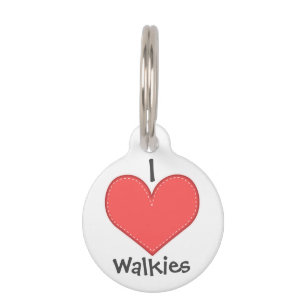 Médaillon Pour Animaux I Lot Heart Walkies Mignonne Chien
