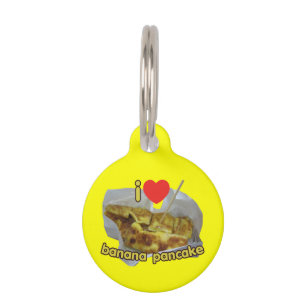 Médaillon Pour Animaux I Love (Coeur) Banana Pancake ... Thai Street Food