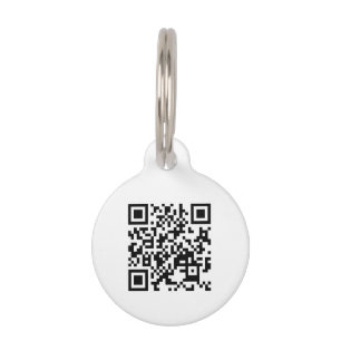 Médaillon Pour Animaux I Love Vietnam (Tôi Yêu Viêt Nam) Drapeau QR Code